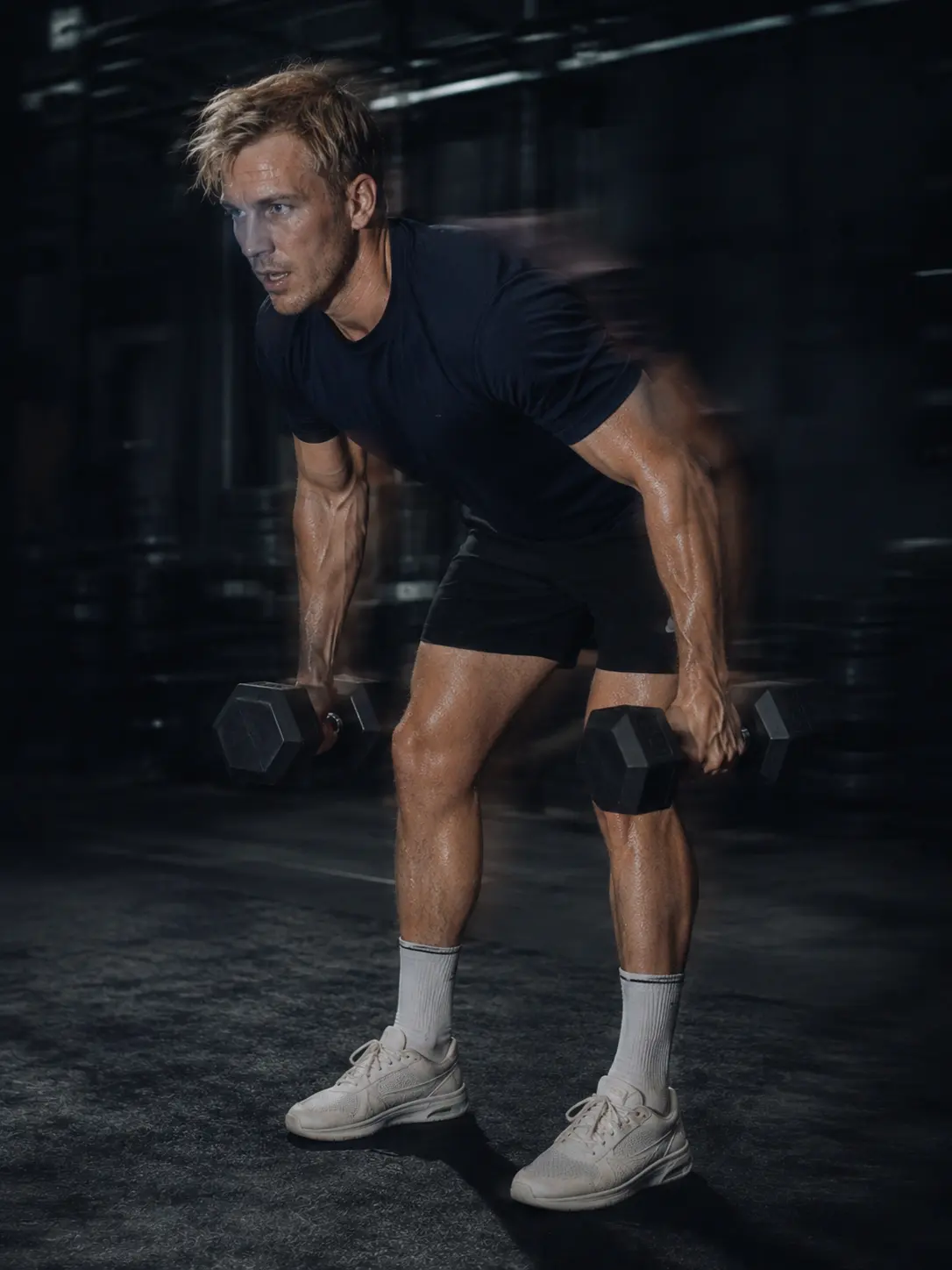 A single-arm dumbbell row